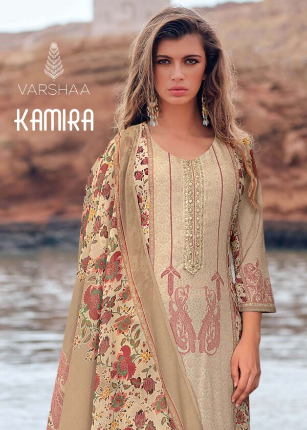 My Fashion Road Varsha Kamira Digital Printed Modal Satin Suit | KR-01