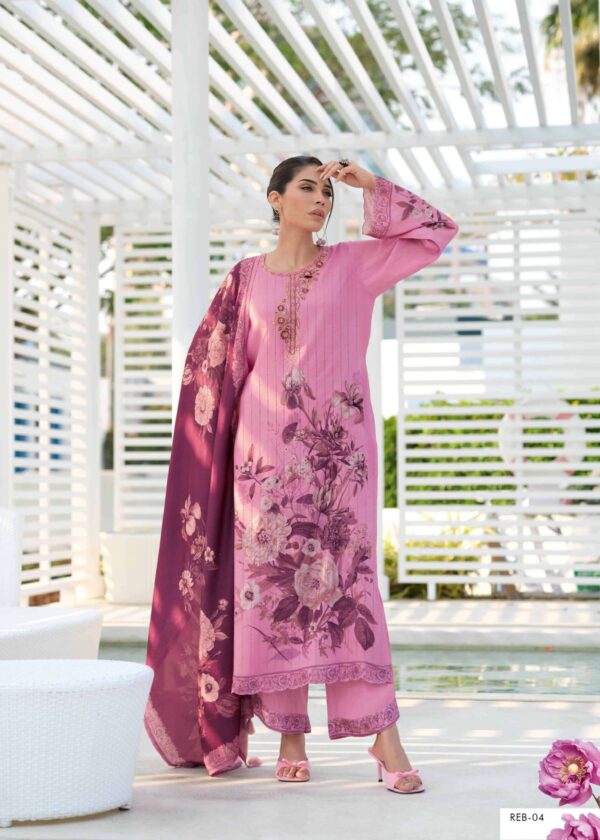 My Fashion Road Varsha Rang E Bahar Exclusive Fancy Viscose Muslin Suit | REB-04