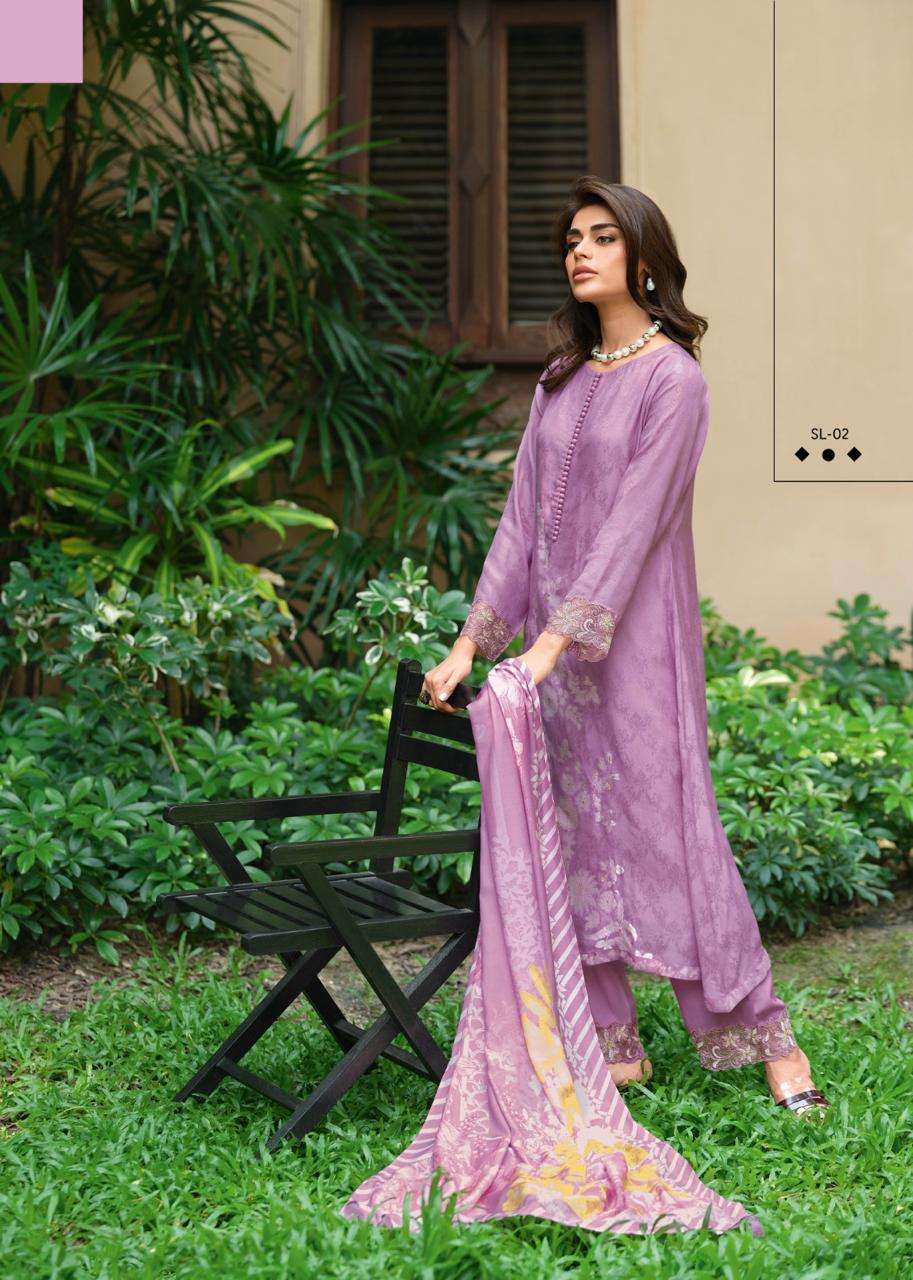 My Fashion Road Varsha Sunlight Designer Exclusive Muslin Suit | SL – 02 My Fashion Road Varsha Sunlight Designer Exclusive Muslin Suit | SL – 02