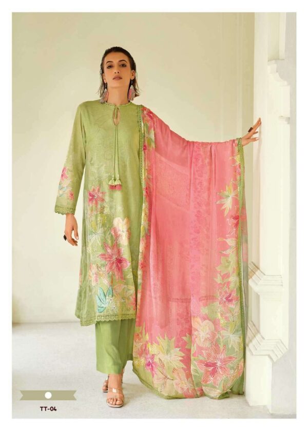 My Fashion Road Varsha Tulip Tales Fancy Linen Cotton Suit | TT-04