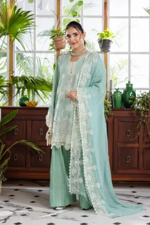 My Fashion Road Elaf Chikankari With Chiffon Latest Unstitched Collection 2025 EEC-3A Parisian