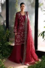 My Fashion Road Afrozeh La Fuchsia Lawn Party Unstitched Collection 2025 | Yalira