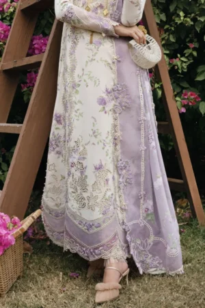 My Fashion Road Crimson Festive Unstitched Collection 2025 Tasawar Lavender Fall – D5B