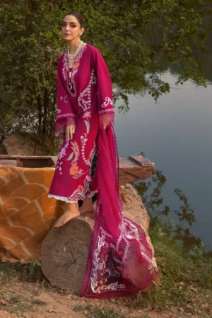 My Fashion Road Crimson Festive Unstitched Collection 2025 Tasawar Mirror Garden – D3A