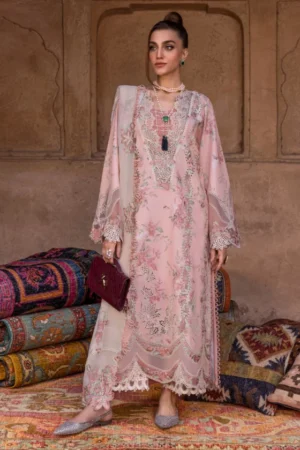 My Fashion Road Crimson Festive Unstitched Collection 2025 Tasawar Lavender Fall – D5A