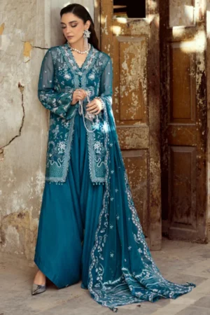 My Fashion Road Qalamkar Chiffon Unstitched Collection 2025 | WC-04