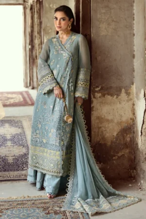 My Fashion Road Qalamkar Chiffon Unstitched Collection 2025 | WC-08