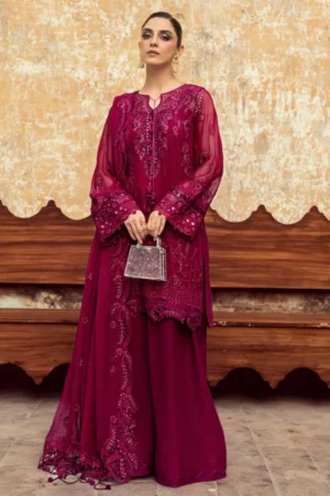My Fashion Road Qalamkar Chiffon Unstitched Collection 2025 | WC-02