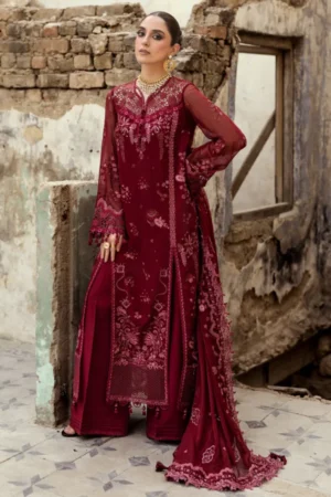 My Fashion Road Qalamkar Chiffon Unstitched Collection 2025 | WC-06