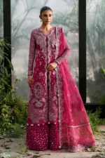 My Fashion Road Afrozeh La Fuchsia Lawn Party Unstitched Collection 2025 | Rowan