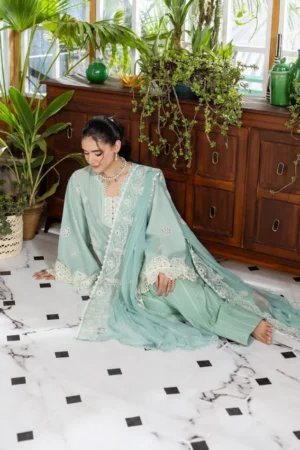 My Fashion Road Elaf Chikankari With Chiffon Latest Unstitched Collection 2025 EEC-3A Parisian