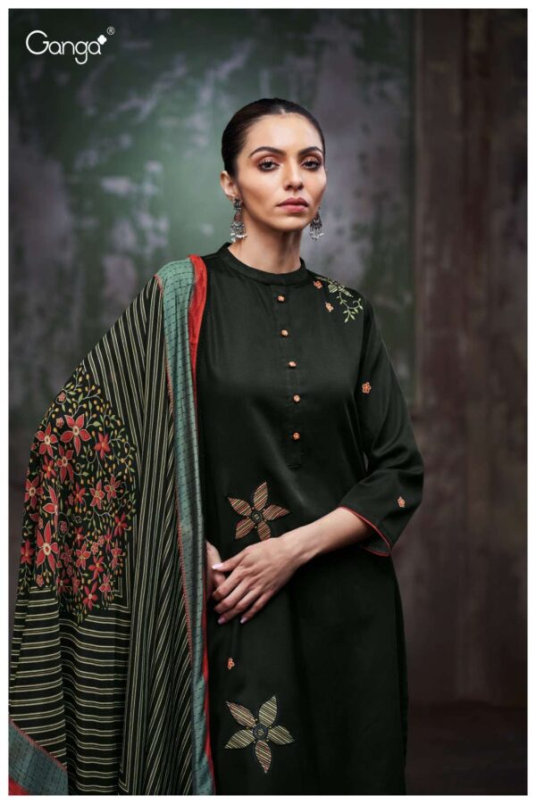My Fashion Road Ganga Fashion Bryssia Cotton Satin Ladies Dress | S3784 – A