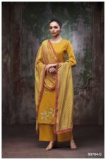 My Fashion Road Ganga Fashion Bryssia Cotton Satin Ladies Dress | S3784 – C