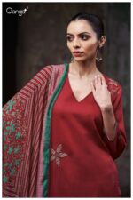 My Fashion Road Ganga Fashion Bryssia Cotton Satin Ladies Dress | S3784 – B