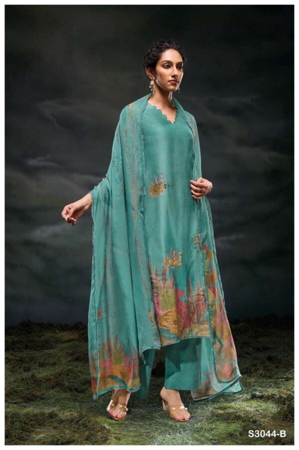My Fashion Road Ganga Fashion Charaya Exclusive Designer Silk Suit | S3044-B