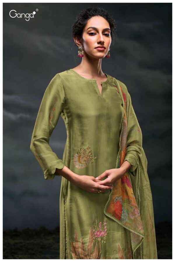 My Fashion Road Ganga Fashion Charaya Exclusive Designer Silk Suit | S3044-C