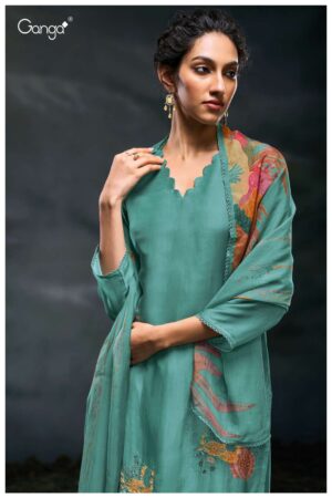 My Fashion Road Ganga Fashion Charaya Exclusive Designer Silk Suit | S3044-B