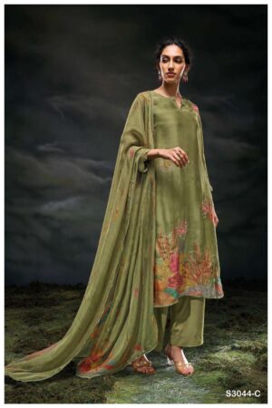 My Fashion Road Ganga Fashion Charaya Exclusive Designer Silk Suit | S3044-C