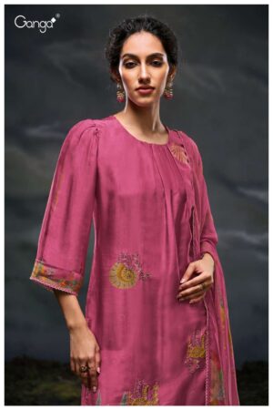 My Fashion Road Ganga Fashion Charaya Exclusive Designer Silk Suit | S3044-D