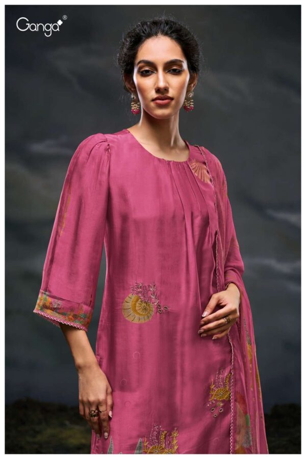 My Fashion Road Ganga Fashion Charaya Exclusive Designer Silk Suit | S3044-D