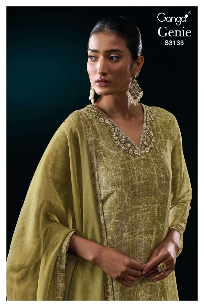 My Fashion Road Ganga Fashion Genie Pure Bemberg Silk Exclusive Suit | S3133 – B My Fashion Road Ganga Fashion Genie Pure Bemberg Silk Exclusive Suit | S3133 – B