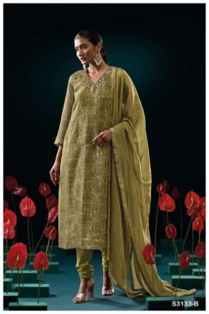 My Fashion Road Ganga Fashion Genie Pure Bemberg Silk Exclusive Suit | S3133 – B
