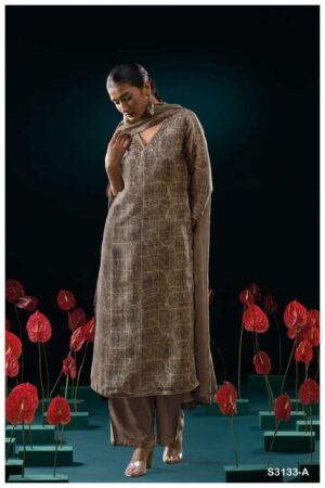 My Fashion Road Ganga Fashion Genie Pure Bemberg Silk Exclusive Suit | S3133 – A