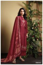 My Fashion Road Ganga Fashion Giva Designer Russian Silk Suit | S3810 – C