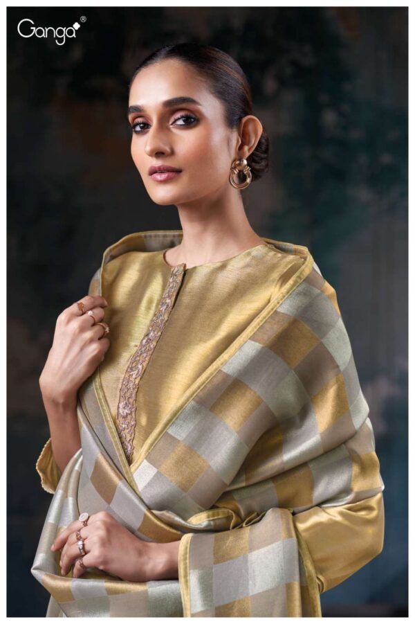 My Fashion Road Ganga Fashion Haisley Designer Silk Jacquard Latest Suit | S3729-A