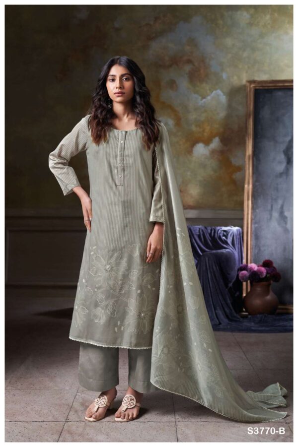 My Fashion Road Ganga Fashion Junia Premium Designs Satin Cotton Suit | S3770 – B