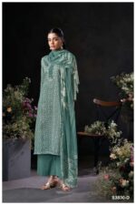 My Fashion Road Ganga Fashion Kaelani Printed Fancy Cotton Satin Suit | S3830-D