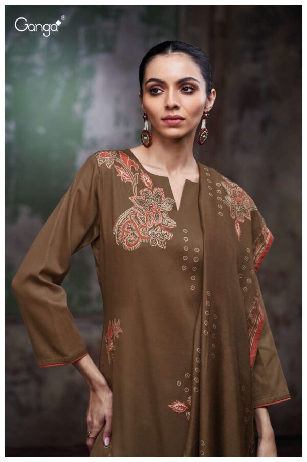 My Fashion Road Ganga Fashion Lulia Fancy Cotton Satin Ladies Dress | S3768 – B