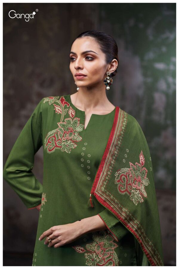 My Fashion Road Ganga Fashion Lulia Fancy Cotton Satin Ladies Dress | S3768 – C