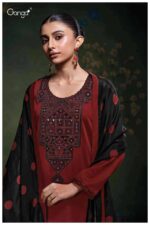 My Fashion Road Ganga Fashion Meadow Fancy Cotton Satin Salwar Suit | S3764-A