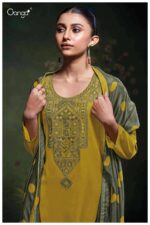 My Fashion Road Ganga Fashion Meadow Fancy Cotton Satin Salwar Suit | S3764-D