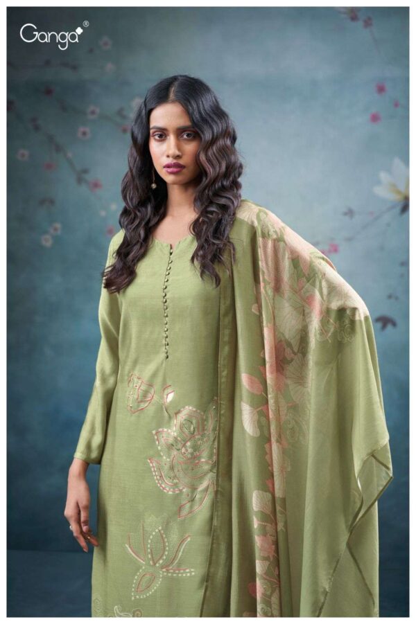 My Fashion Road Ganga Fashion Qirat Fancy Silk Latest Suit | S3665 – C