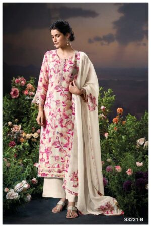 My Fashion Road Ganga Fashion Saiya Pure Organza Silk Premium Designs Suit | S3221-B