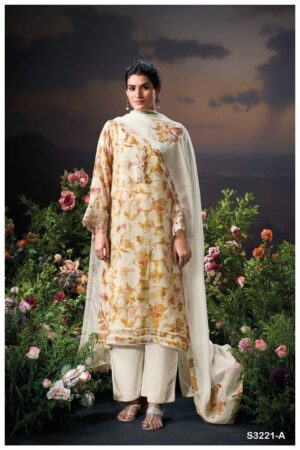 My Fashion Road Ganga Fashion Saiya Pure Organza Silk Premium Designs Suit | S3221-A