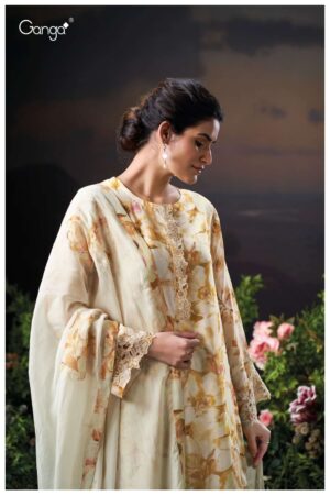 My Fashion Road Ganga Fashion Saiya Pure Organza Silk Premium Designs Suit | S3221-A