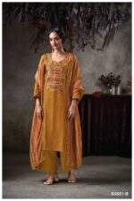My Fashion Road Ganga Fashion Tazlin Premium Cotton Satin Fancy Suit | S3851-B