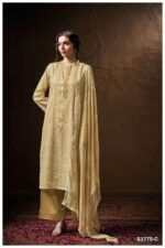 My Fashion Road Ganga Fashion Veeral Printed Cotton Satin Suit | S3775 – C
