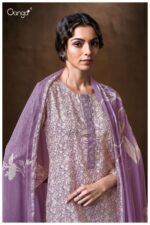 My Fashion Road Ganga Fashion Veeral Printed Cotton Satin Suit | S3775 – B