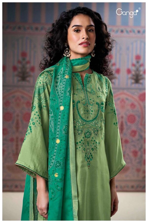 My Fashion Road Ganga Fashion Wynda Premium Designs Silk Suit | S3154 – B