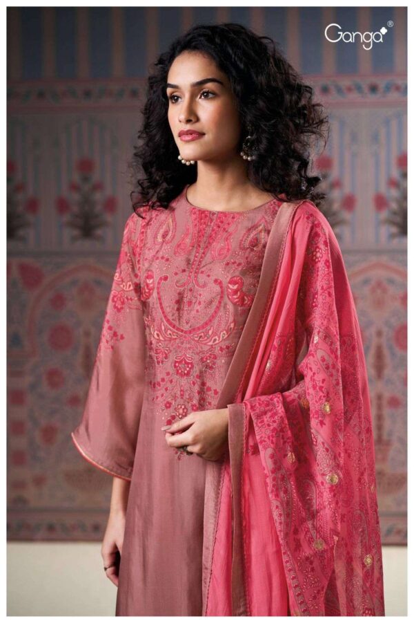 My Fashion Road Ganga Fashion Wynda Premium Designs Silk Suit | S3154 – D
