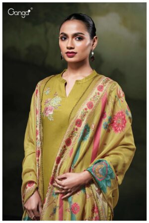 My Fashion Road Ganga Fashion Yennoha Fancy Cotton Satin Salwar Suit | S3811-D