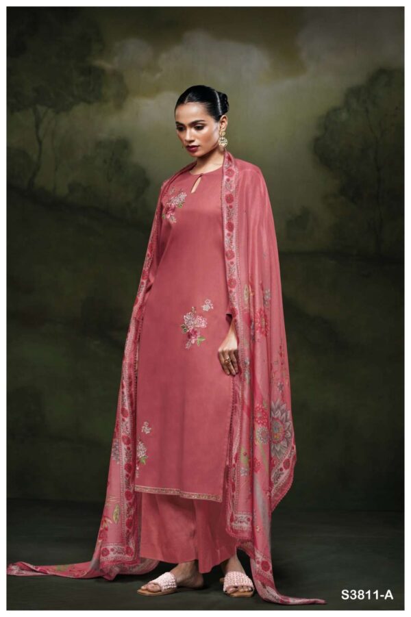 My Fashion Road Ganga Fashion Yennoha Fancy Cotton Satin Salwar Suit | S3811-A