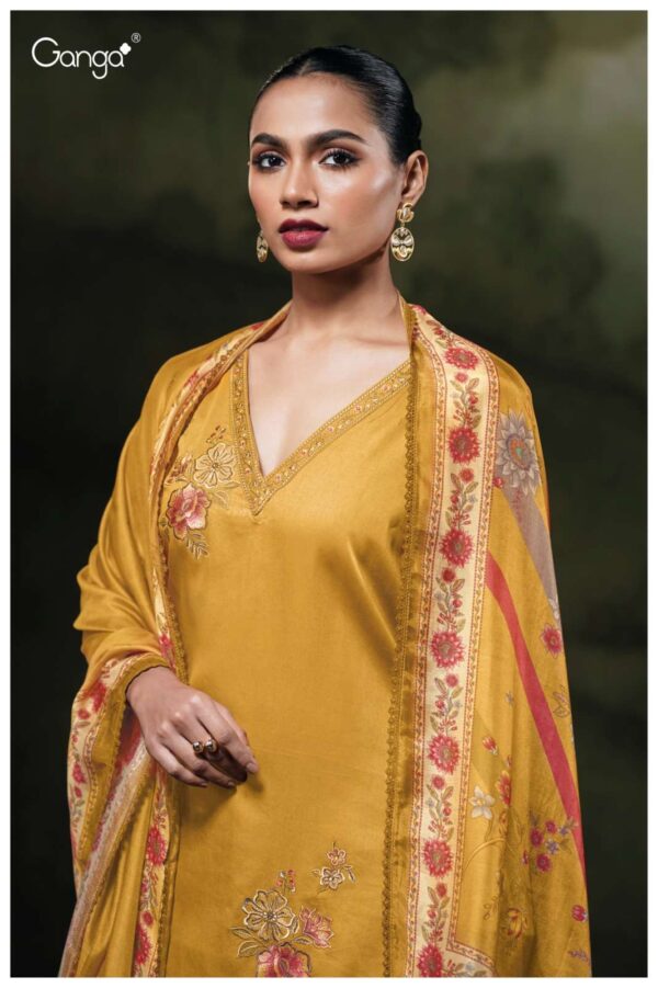 My Fashion Road Ganga Fashion Yennoha Fancy Cotton Satin Salwar Suit | S3811-B