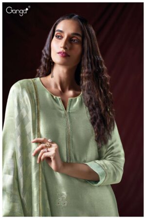 My Fashion Road Ganga Fashion Zylee Pure Bemberg Silk Latest Suit | S3731-B