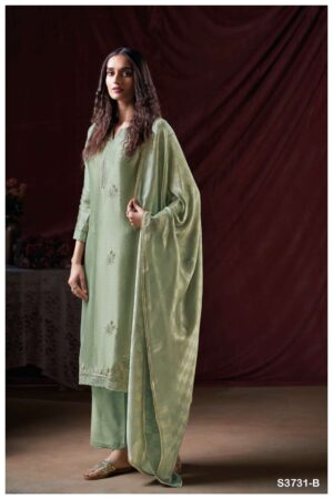 My Fashion Road Ganga Fashion Zylee Pure Bemberg Silk Latest Suit | S3731-B