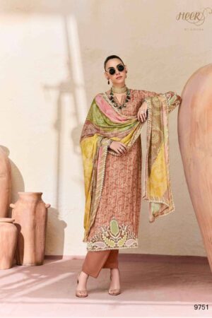 My Fashion Road Kimora Heer Jugni Vol 219 Musline Dress | 9751